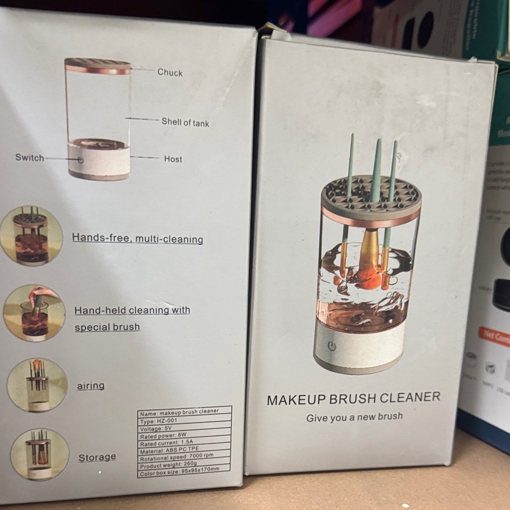 Makeup Brush Cleaner with Rose Gold Accents